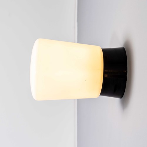1950’S New Old Stock Opaque Knob Ceiling Or Wall Lamp