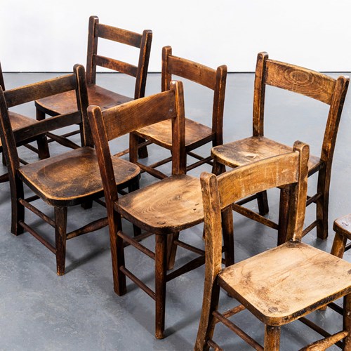1940'S Harlequin English Solid Children's Chapel Chairs