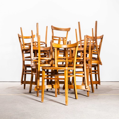 1950'S Honey Café Ton Bentwood Dining Chairs