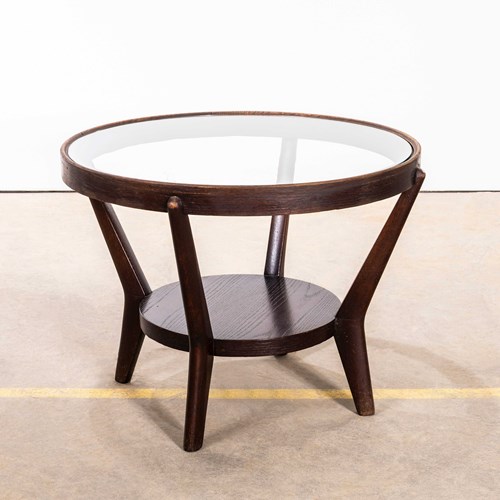 1950’S Round Occasional Table By Kozelka And Kropacek For Interieur Praha – Dark
