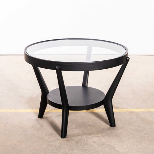 1950’S Round Occasional Table By Kozelka And Kropacek For Interieur Praha – Dark