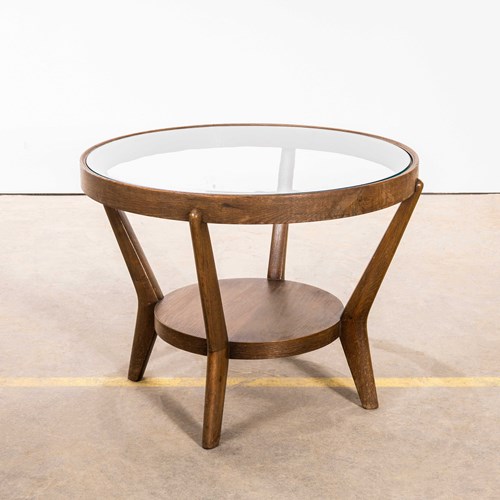 1950’S Round Occasional Table By Kozelka And Kropacek For Interieur Praha – Ligh