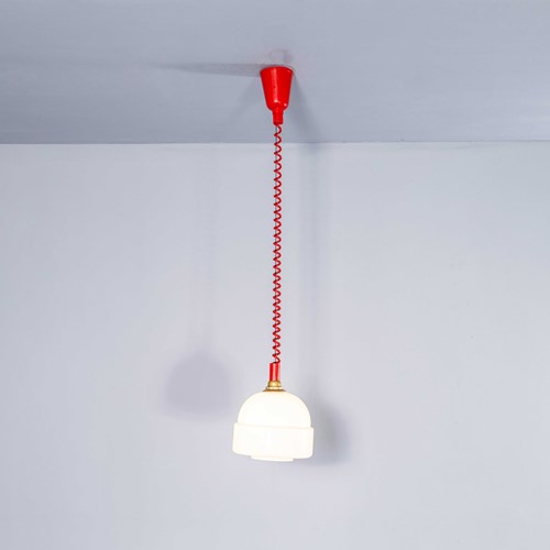 1960'S New Old Stock Bobble Hat Opaline Lamps - Adjustable