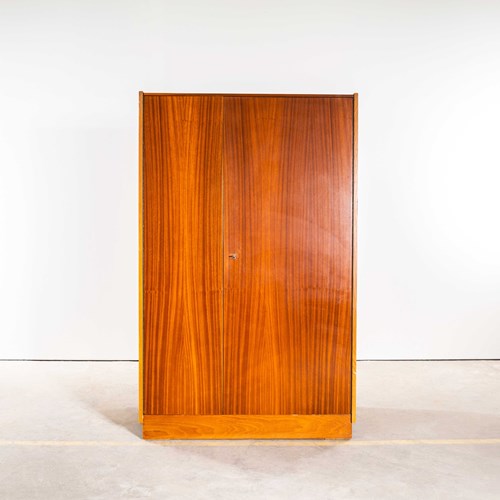 1950'S Large Clean Contemporary Sapele Wardrobe - Up Zavody