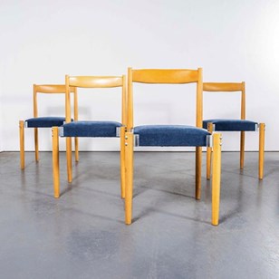 1980’S Blue Upholstered Contemporar...