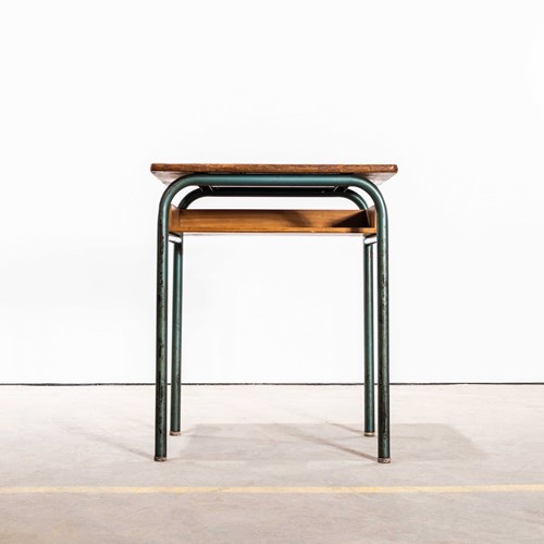 1960'S French Mullca Mid Century Single School Desk - Console Table