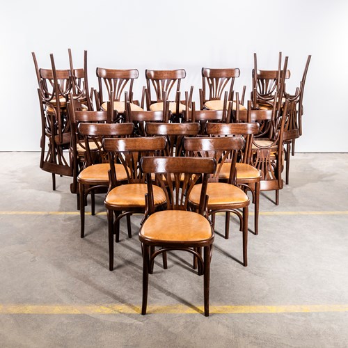 1960'S Upholstered Fan Back Bentwood Dining Chairs