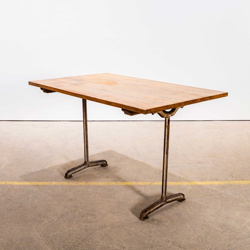  1940’S Original Cast Base Fischel Bistro Dining Table