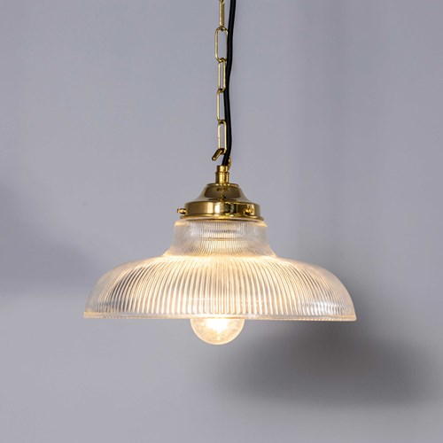 Contemporary Prismatic Glass Pendant Lamp 30Cm – Large