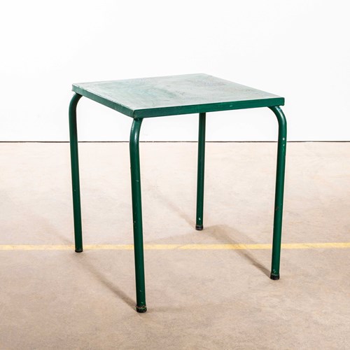  1950'S French Dark Green Outdoor Dining Table