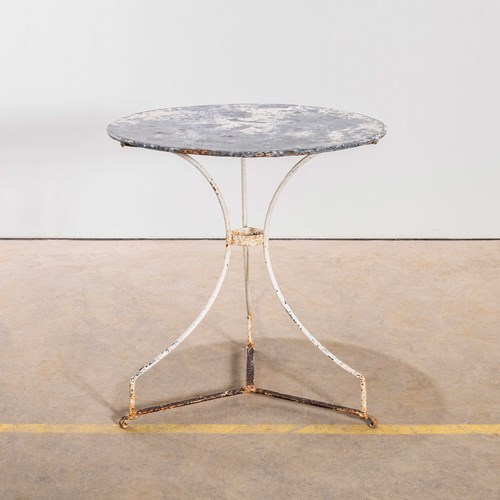 1950'S French Small Round Gueridon Table