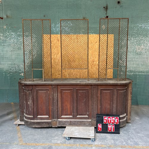 1920'S Exceptional French Bank Counter With Screen