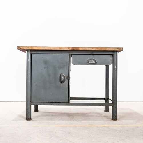 1960’S Vintage Industrial Workshop Desk