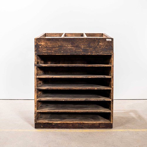  1920'S Original Printers Letterpress Typography Shelving