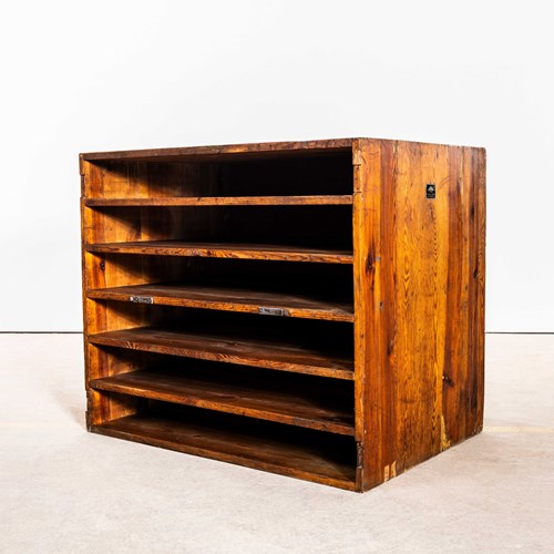 1920'S Original Printers Letterpress Typography Shelving