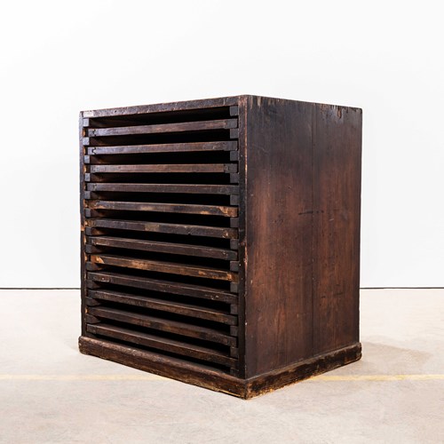 1920'S Original Printers Letterpress Typography Rack