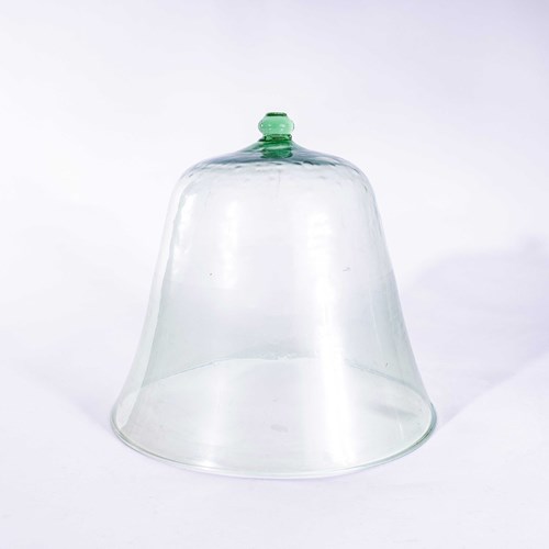 19Th Century French Mouth Blown Glass Cloche (5282)