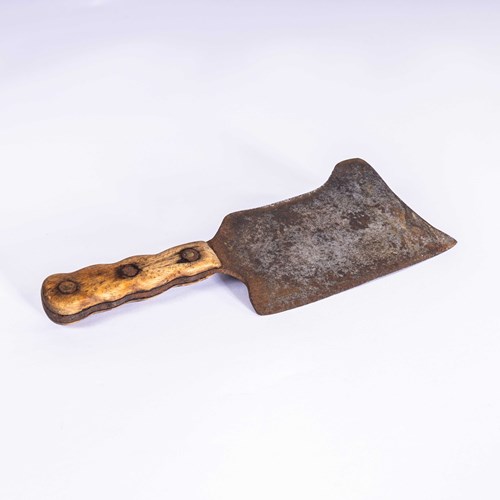 1950'S Original Hungarian Meat Cleaver 7
