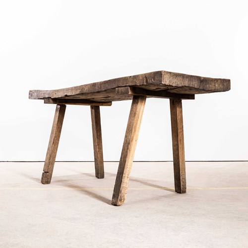 1950'S Original Hungarian Butchers Table - Strong