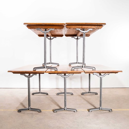 1940’S Original Cast Base Fischel Bistro Dining Tables