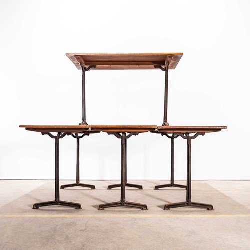  1940’S Original Cast Base Fischel Bistro Dining Tables (5410)
