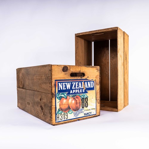 1950'S New Zealand Apple Crates - Pair