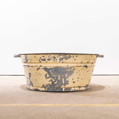 Vintage French Galvanised Laundry Tub