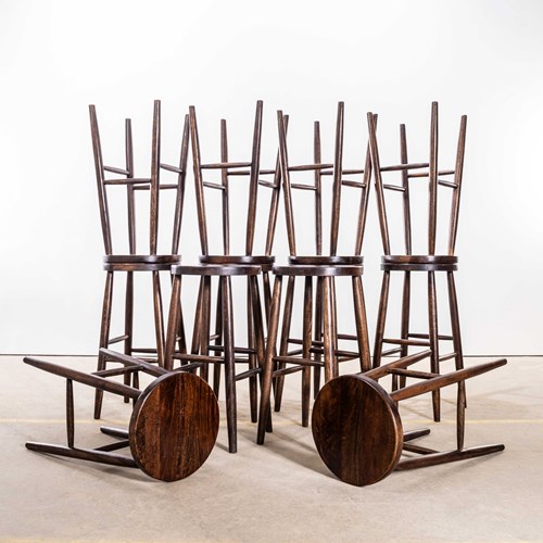 Vintage Shaker Character Hardwood Barstools