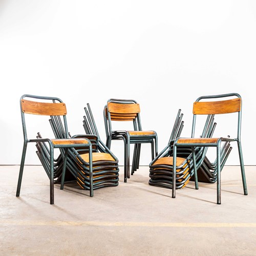1950’S Original French Mullca Dining Chairs – Aqua