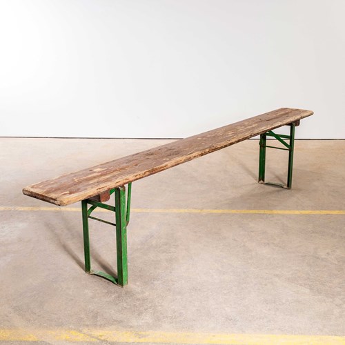 1950’S Ex Army French Brown Folding Bench