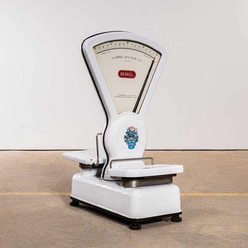 1960'S Berkel Enamelled Kitchen Scales