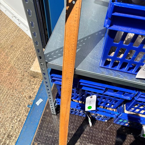  Vintage Oversize Birch Blackboard Ruler 100Cm