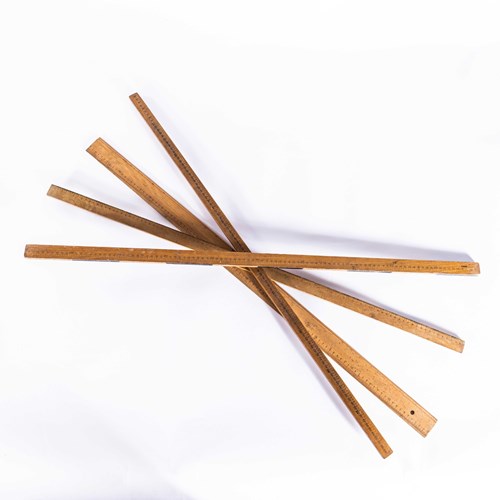  Vintage Oversize Birch Blackboard Ruler 100Cm