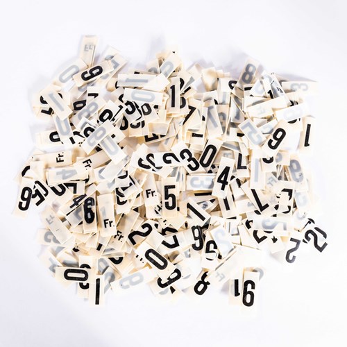 1960’S Small American Vintage Gas Station Marquee Numbers - Large Set