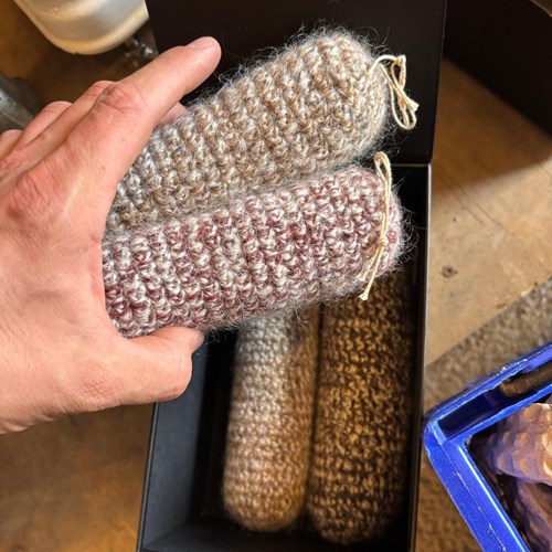 Contemporary Hand Knitted Salami Selection - Clemence Joly