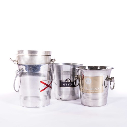 Original Vintage French Champagne Buckets - Small