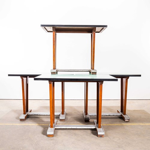 1960'S Original French Bistro Café Tables - Laminate Top