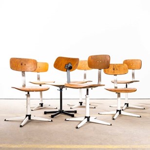  1960'S Industrial Swivel Desk Chai...