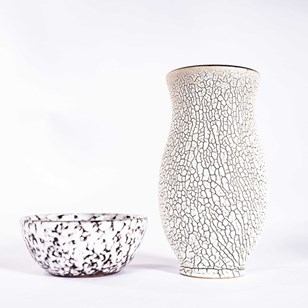 1960'S White And Black Ceramics - P...