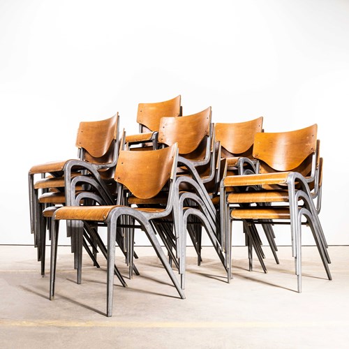 1950’S James Leonard Esavian ESA Stacking Dining Chairs