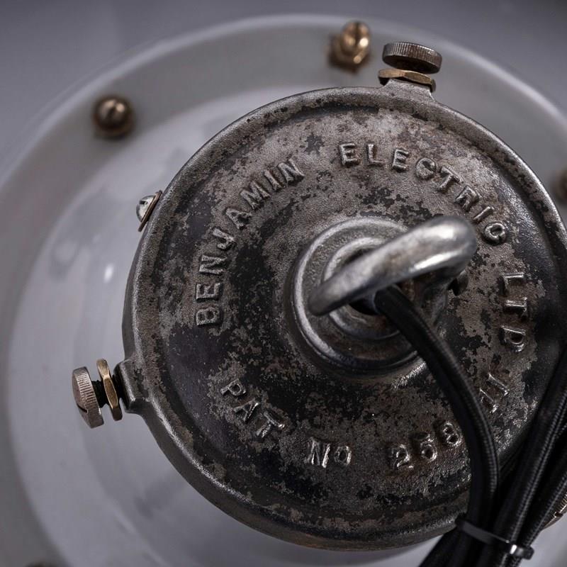 1960'S Domed Benjamin Enamelled Pendant Lamps - 18 Inch - Restored-merchant-found-62d-main-638149839881560707.jpg