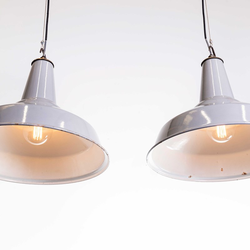 1950'S Industrial Benjamin Enamelled Pendant Lamps 16 Inch - Pair-merchant-found-63a-main-638363215834028326.jpg