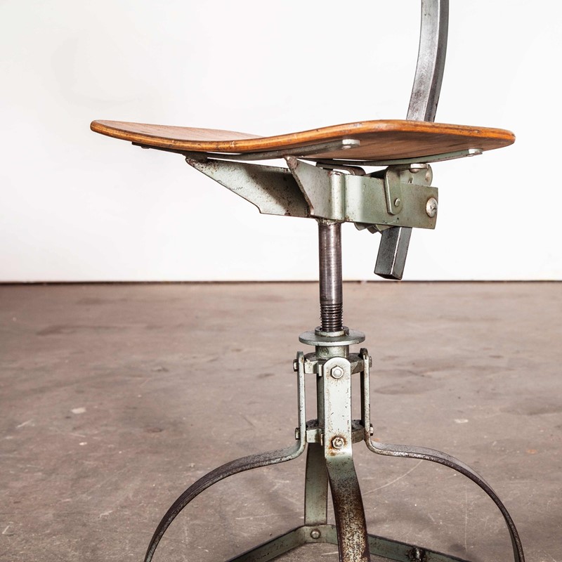 1950's French Low Desk Chair - Metal Frame-merchant-found-7004c-main-637190845921882122.jpg