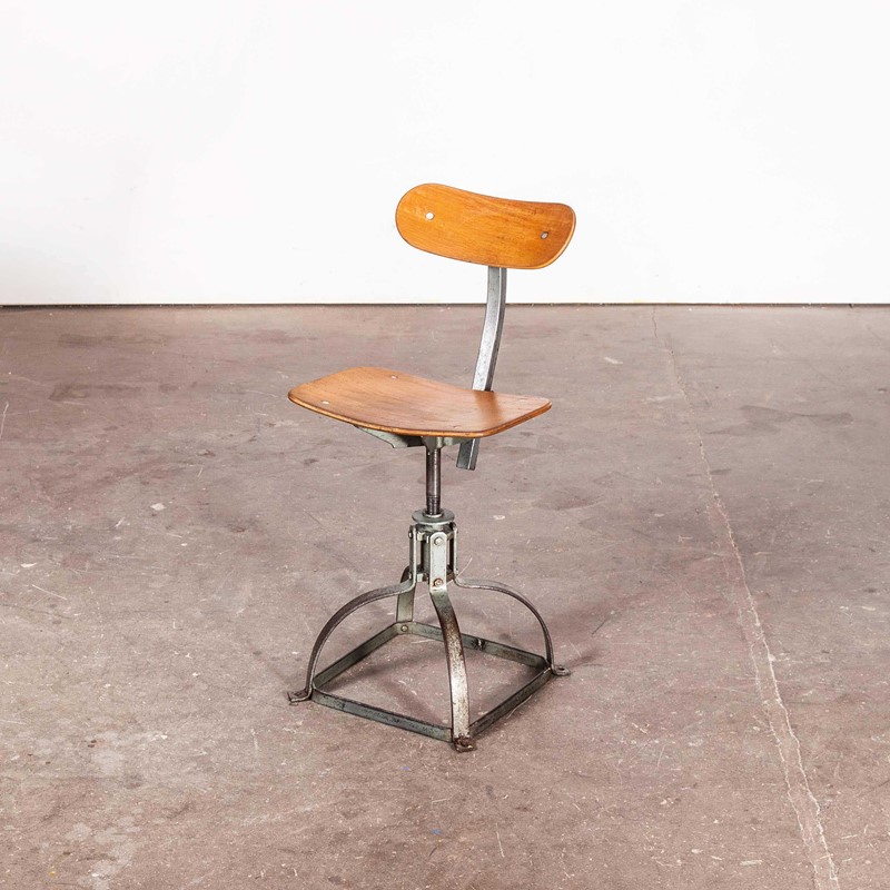 1950's French Low Desk Chair - Metal Frame-merchant-found-7004d-main-637190845946881221.jpg