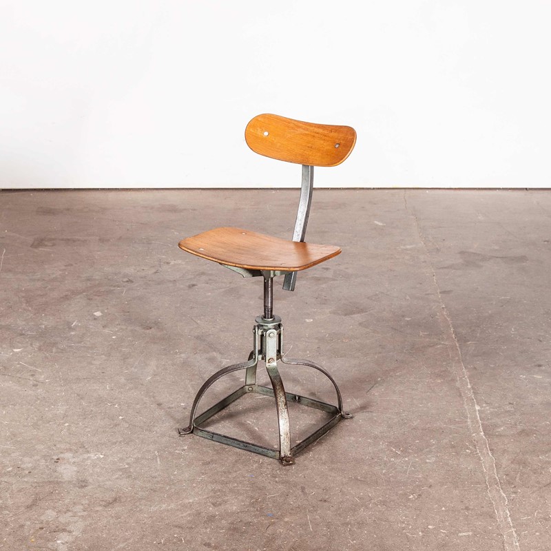 1950's French Low Desk Chair - Metal Frame-merchant-found-7004y-main-637190845743757328.jpg