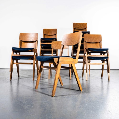 1970'S Casala Stacking Upholstered Dining Chair