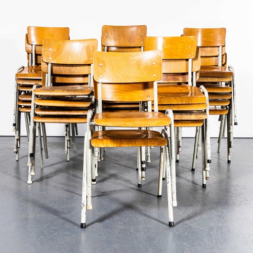 1960'S French Metal Framed Stacking University - Dining Chairs
