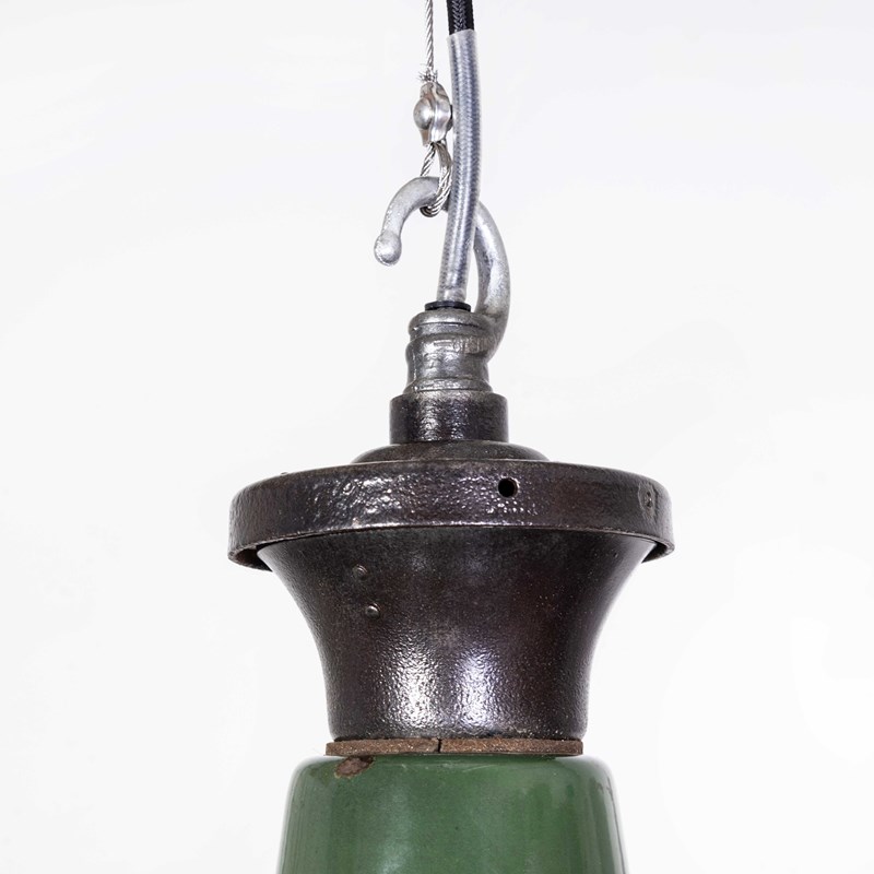 1940'S Real Industrial Enamel Green Single Pendant Lamp - 16 Inch-merchant-found-8504b-main-638363230903969245.jpg