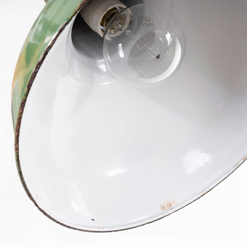 1940'S Real Industrial Enamel Green Single Pendant Lamp - 16 Inch-merchant-found-8504d-main-638363230988812412.jpg