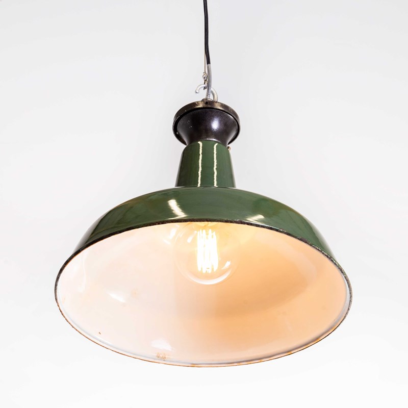 1940'S Real Industrial Enamel Green Single Pendant Lamp - 16 Inch-merchant-found-8504f-main-638363230801157938.jpg